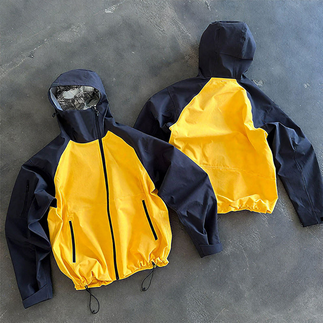 Custom Zip up Waterproof Jacket With Lightweight Softshell Nylon Track Jacket Windbreaker Waterproof Men' Nylon Jacket