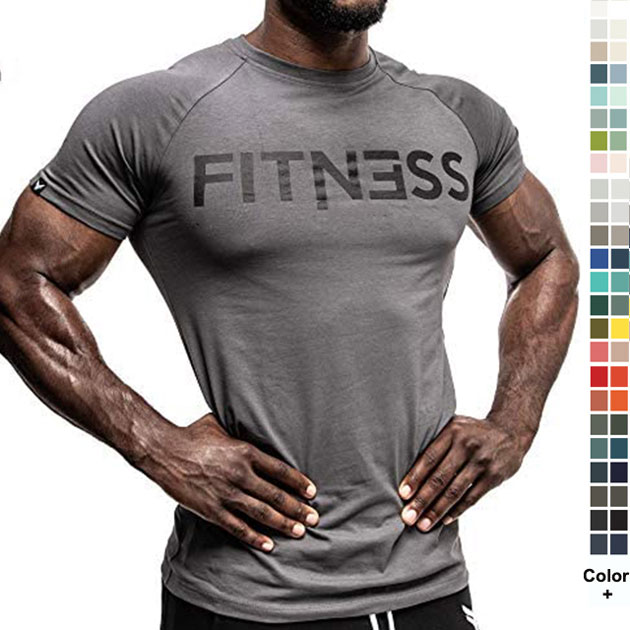 Muscle Men Workout Tank Tops Blank Summer Tee Tights Active Wear Gym Sports Muscle Fitness Men's Sport T-shirt Skin Fit T-shirts