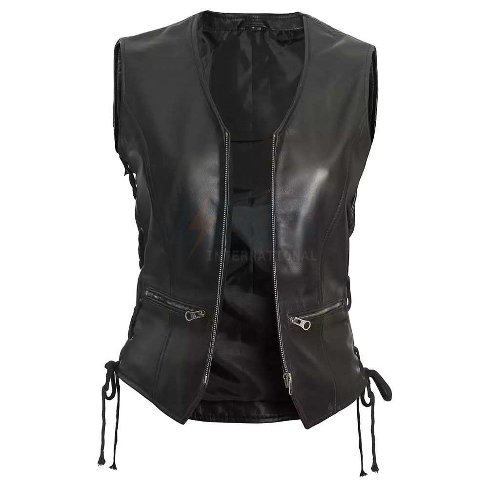Premium Quality Leather Made Men Vest Reasonable Price Wholesale Latest Deign Breathable Leather Vest For Online Sale