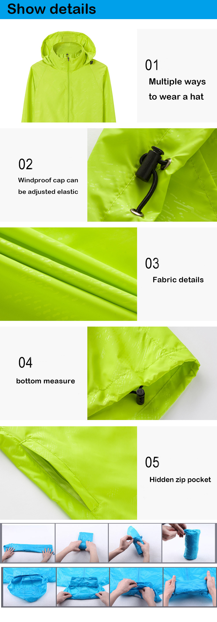 2020Promotional Outdoor Lightweight Windbreaker Sports Wind Jacket