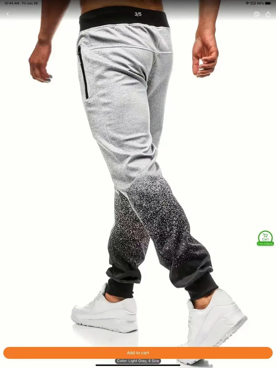 Men′ S Sweatpants Tapered Gym Running Workout Pants Athletic Drawstring Joggers with Pockets Men′ S Training Zipper Pocket Essential Jogger