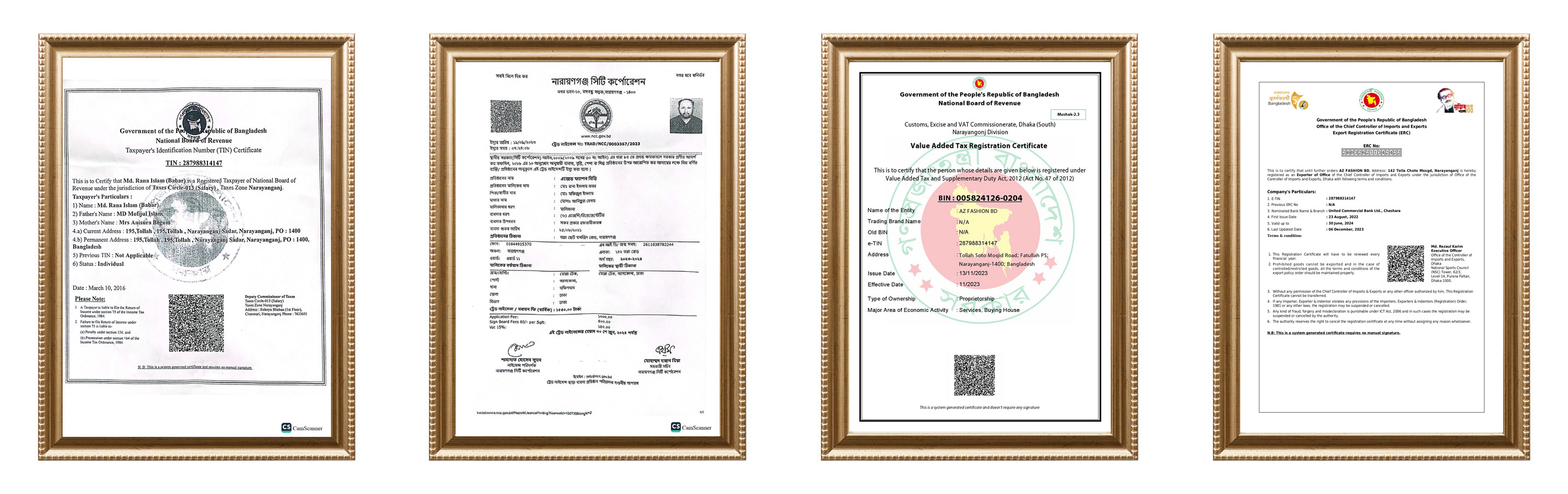 Certification Certificate