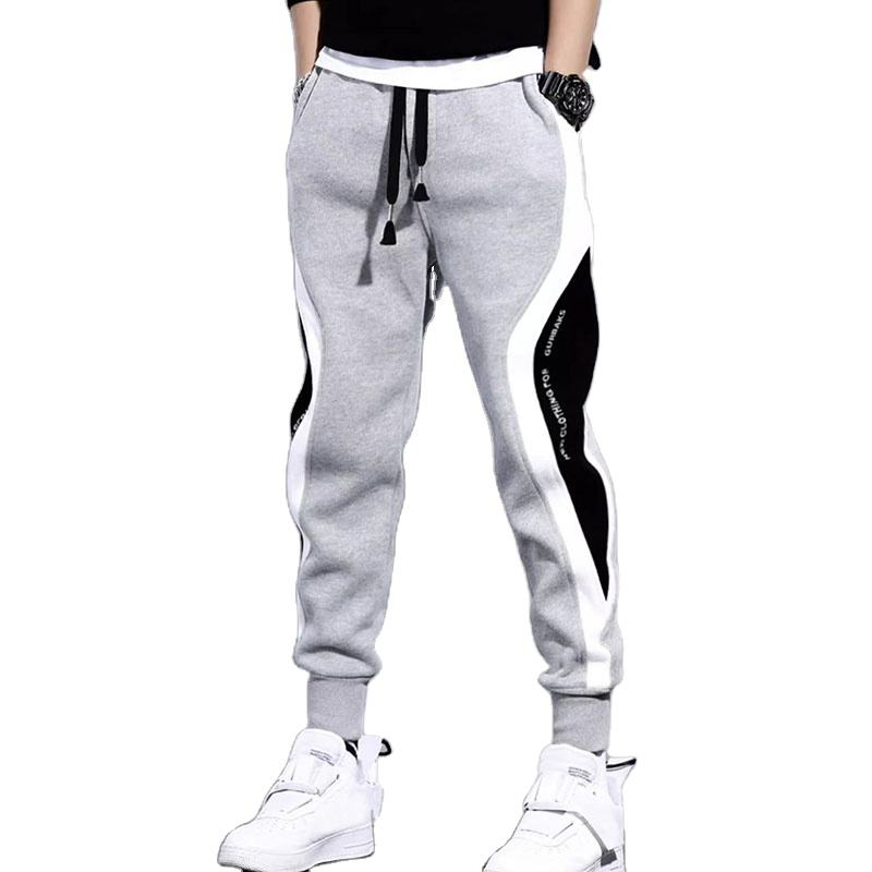 Custom Logo Men's Sports Fitness Joggers Sweatpants Fashion Men Loose Long Style