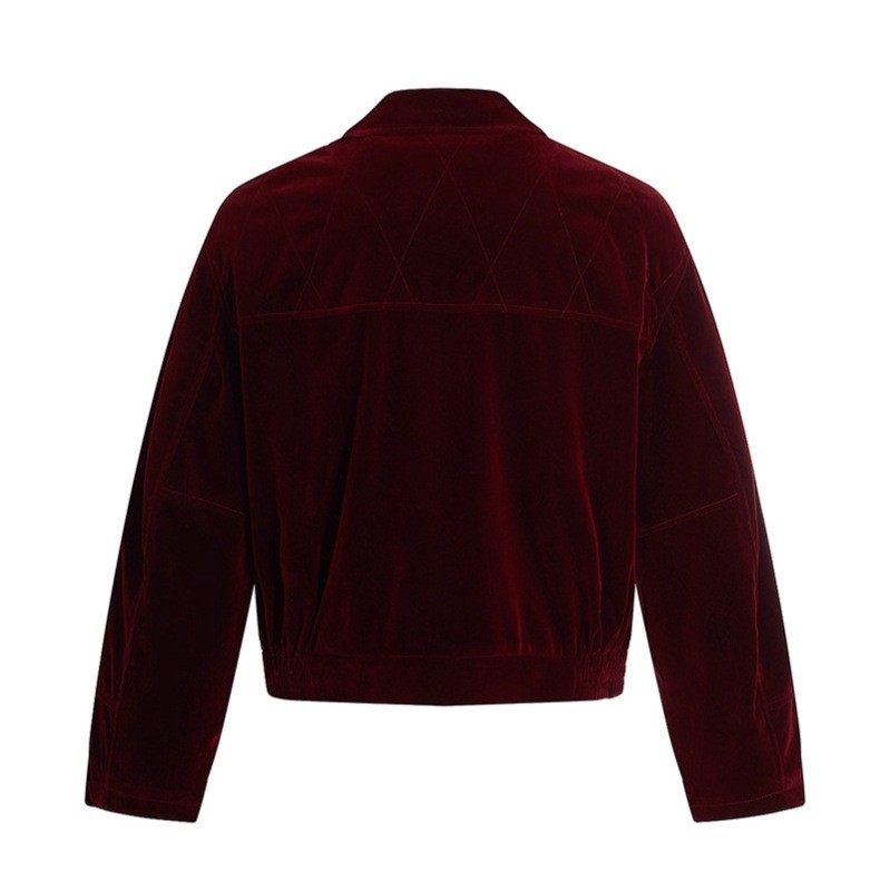 Retro Design Rivet Pearl Embellished Lapel Jacket, Loose Casual Versatile Outerwear, Spring Autumn Soft Elegant Style