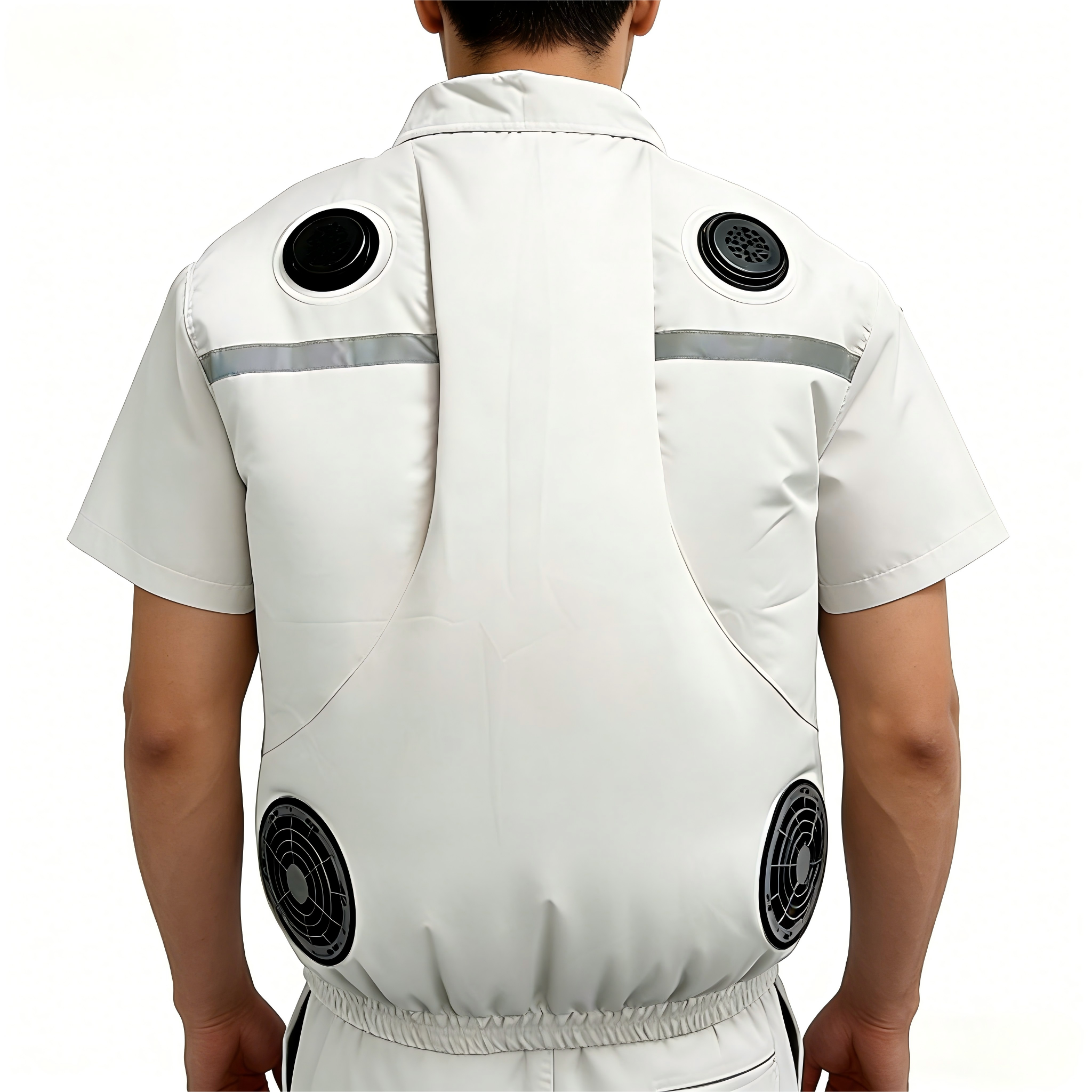 Men's Formal Peltier Cooling Air Conditioning Vest With Zipper Closure Summer Outdoor Cool Jacket For Outdoor Activities