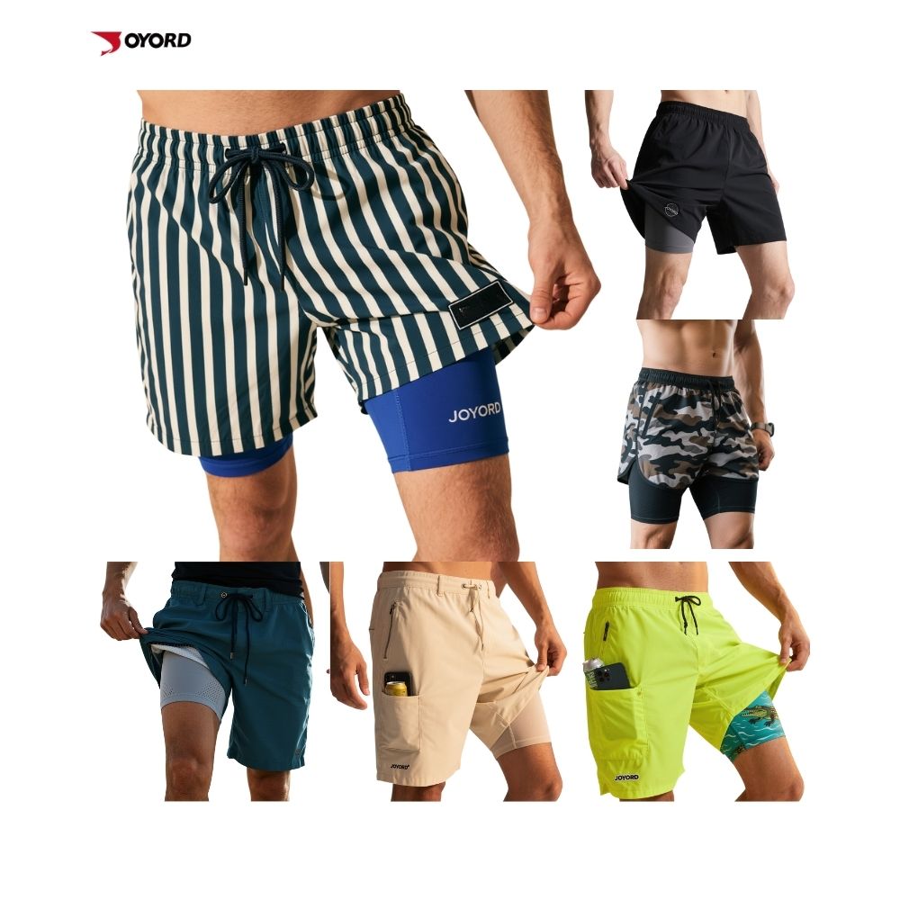 Full Custom Design Light Men Gym Shorts Woven Fabric Sports Shorts Quick Dry 5"/7" Running Gym Athletic Volleyball Workout Short