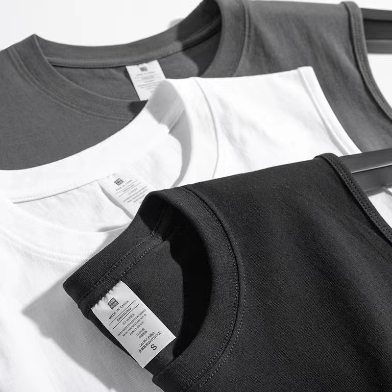 Wholesale Custom100%cotton Running Blank 230gsm Muscle Mens Gym Tank Tops For Men