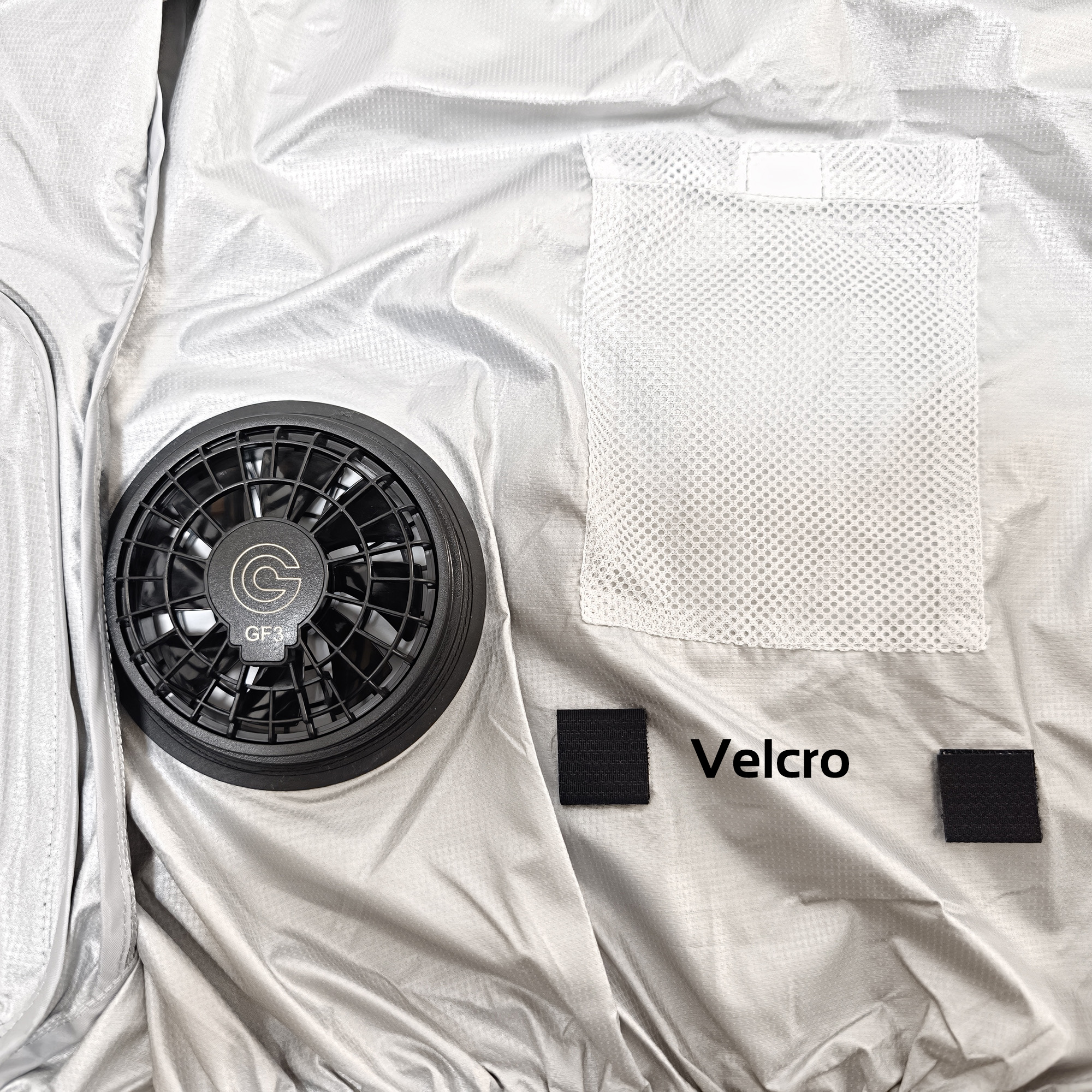 Built-in Ice Pack Breathable Fan Outdoor Work High Quality Reflective Vest Cooling Short Sleeves Jacket Wtih Brushless Fan