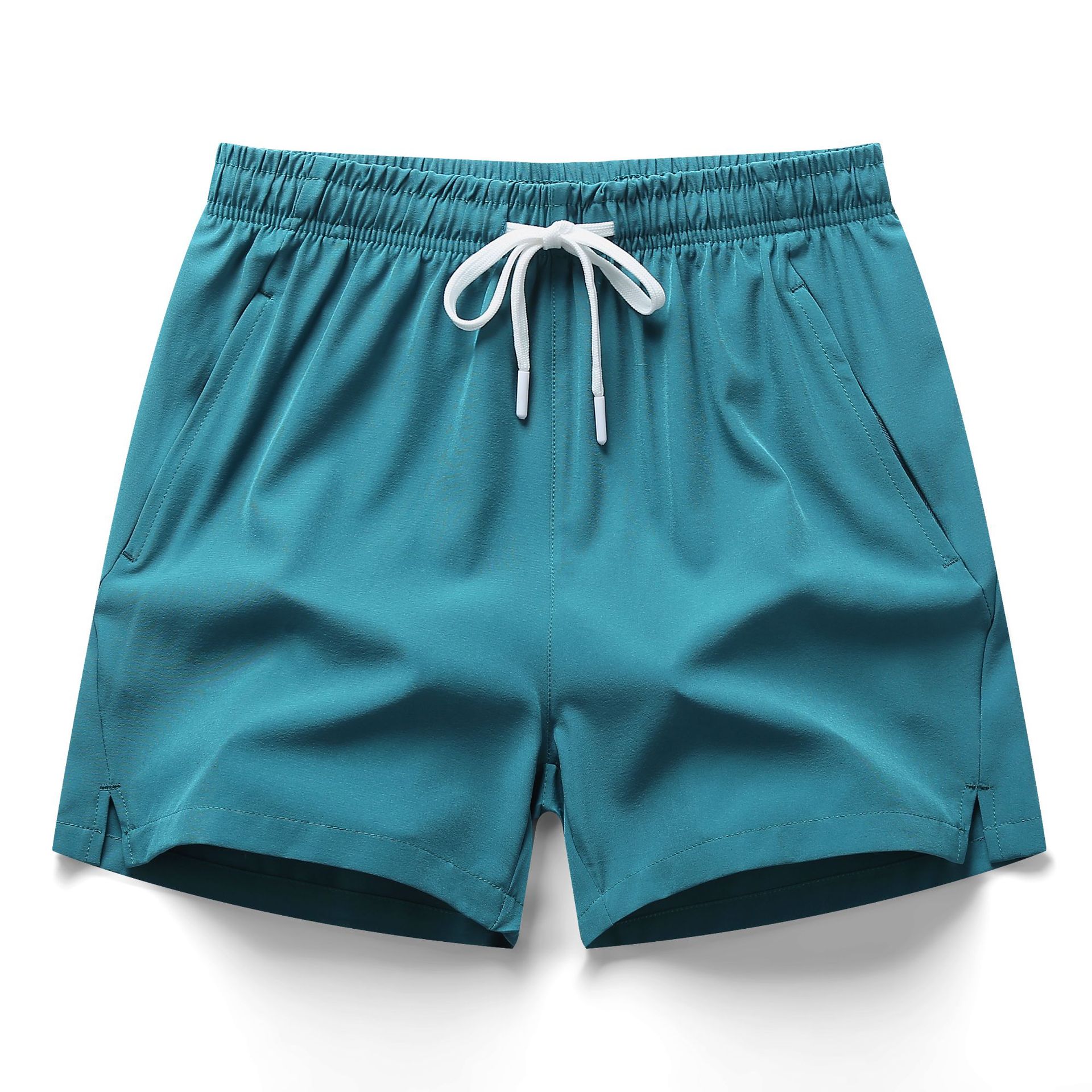 Custom Logo Summer Plus Size New High Quality Ice Silk Loose Elastic Quick Drying Casual Three Quarter Shorts