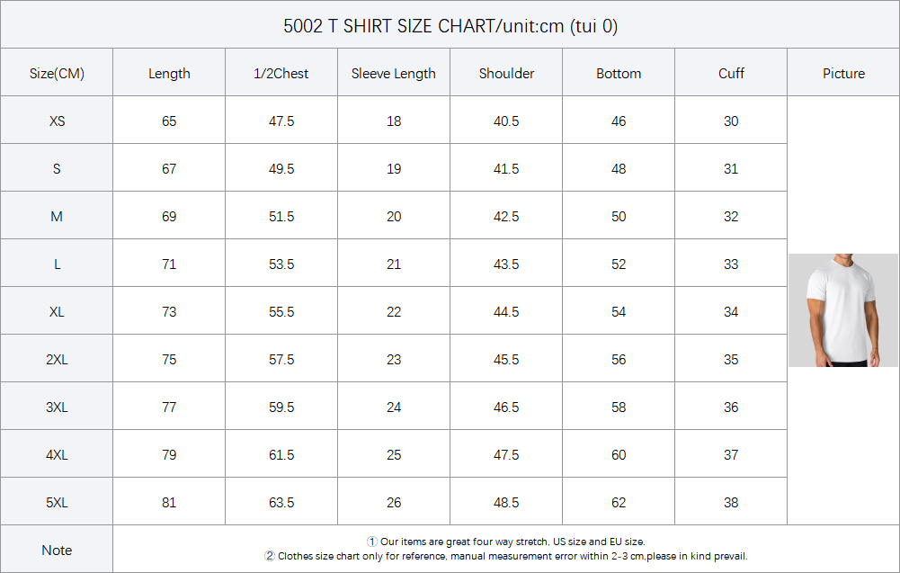 Size Information Chart