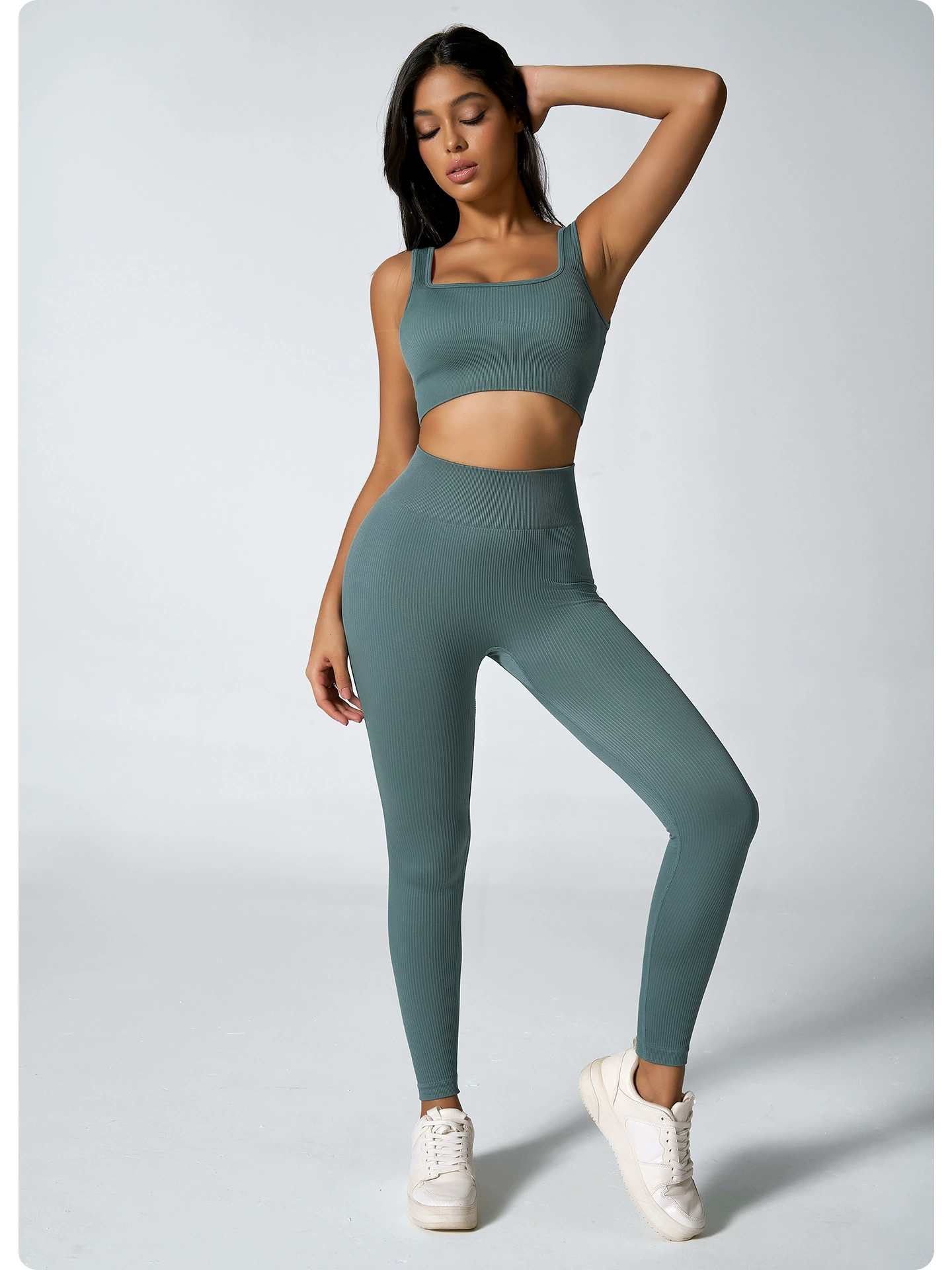 Seamless Flared rib Leggings