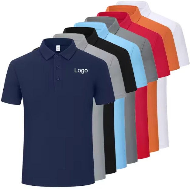 Premium Quick Dry Breathable Men's Polo Shirts and T Shirt for Men for Custom Logo Embroidery and Team Uniform Clothing Craft