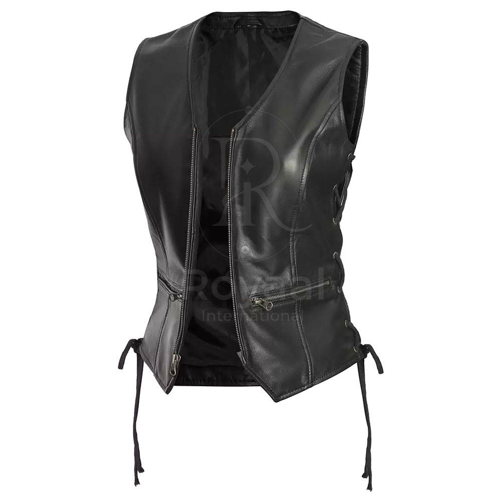 Premium Quality Leather Made Vest Reasonable Price Wholesale Latest Deign Breathable Leather Vest For Online Sale