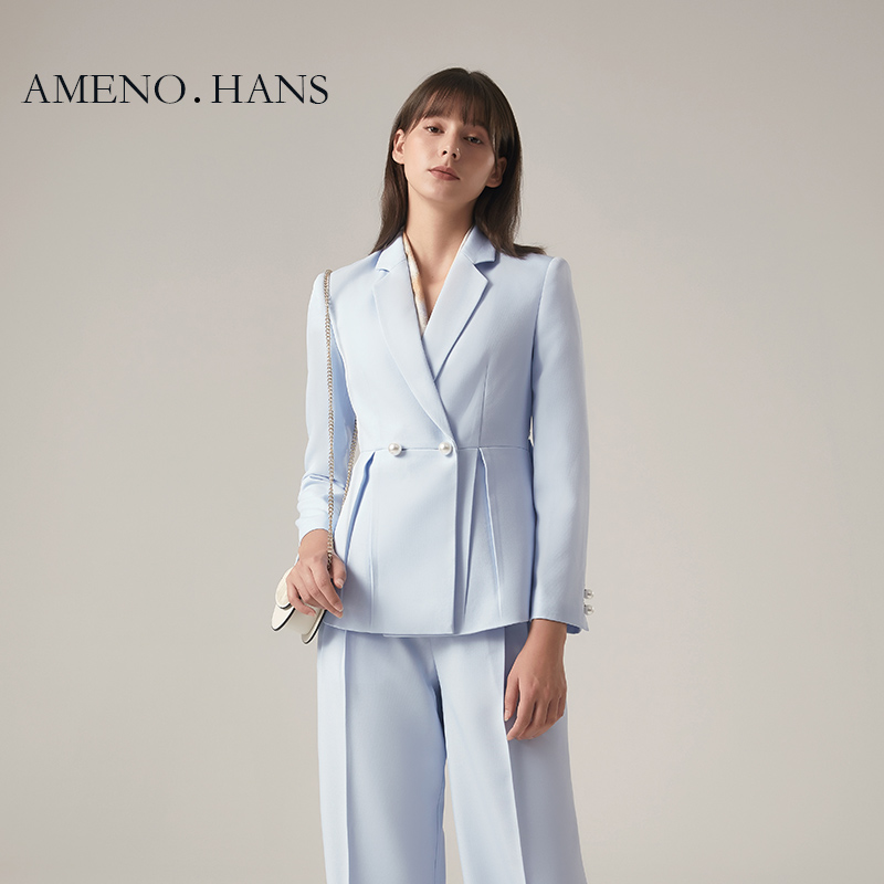 2023 New Arrival OL Woman Career Professional Suits Office Formal Blazers and Pants Two Piece Set Popular