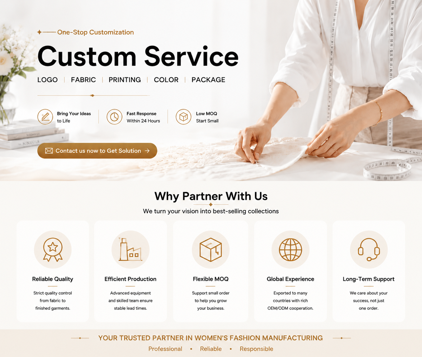 Custom Women Blazer Pants Suit Set OEM ODM Factory Premium Tailored Office Wear Private Label Manufacturer