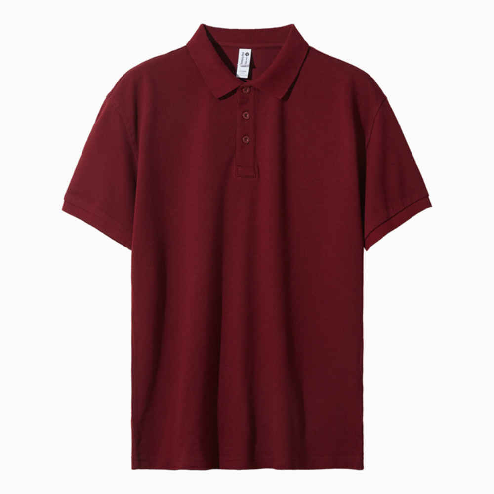 Pique Polo Shirts 100% Cotton Custom Embroidery logo High Quality Button Down Golf Summer Bulk Red Polo Fashion Casual Jonny