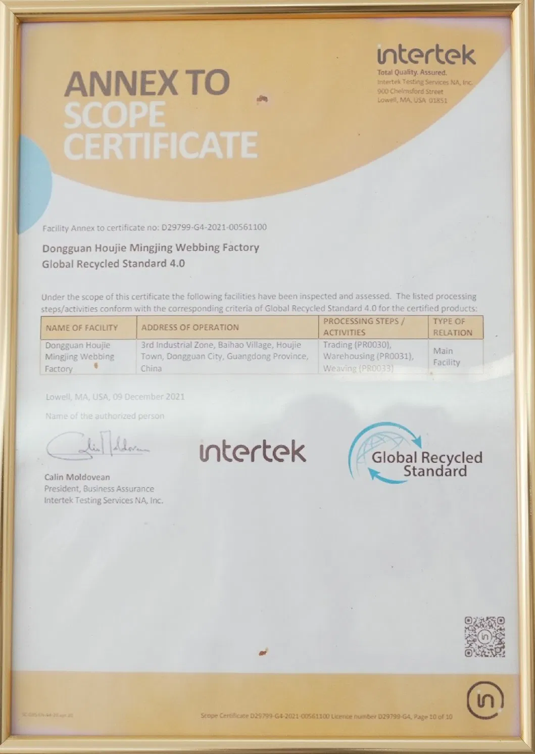 Intertek Certification