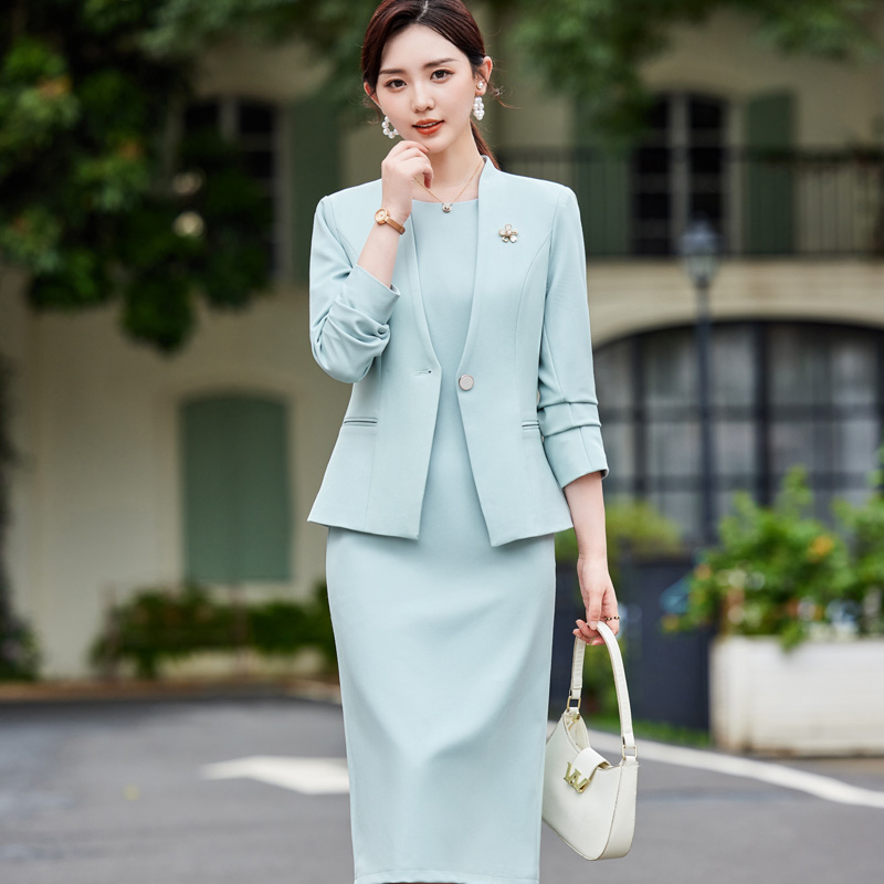 Fashionable Pink Two-Piece Spring Suit Dress New Release Women's Wedding Suit &amp; Blazers