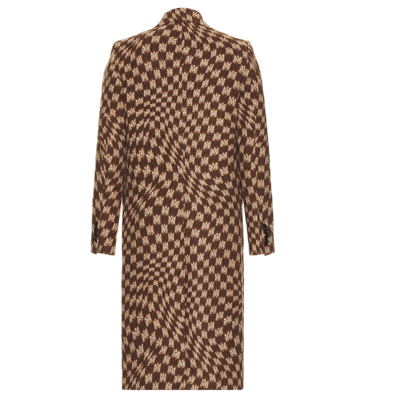 Oem Custom Winter Fashion Casual High Quality Oversized Long Sleeves Woolen Coat for Man