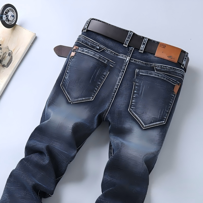 Jeans Factory Direct Sales Distressed Hole High Street Summer Slim Straight Boys Trousers Eco-Friendly Breathable Denim Jeans