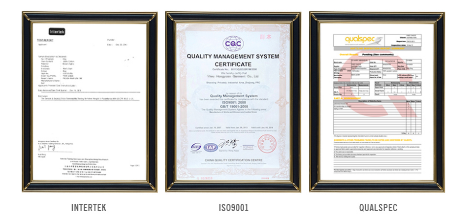 Garment production compliance certification
