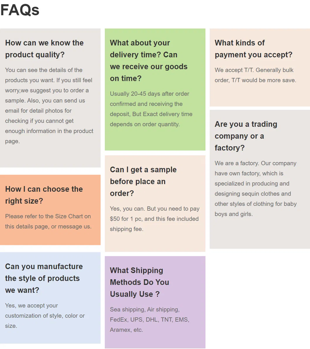 FAQ Reference