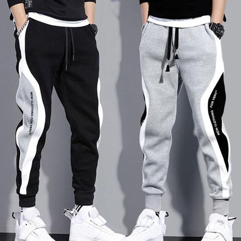 Custom Logo Men's Sports Fitness Joggers Sweatpants Fashion Men Loose Long Style