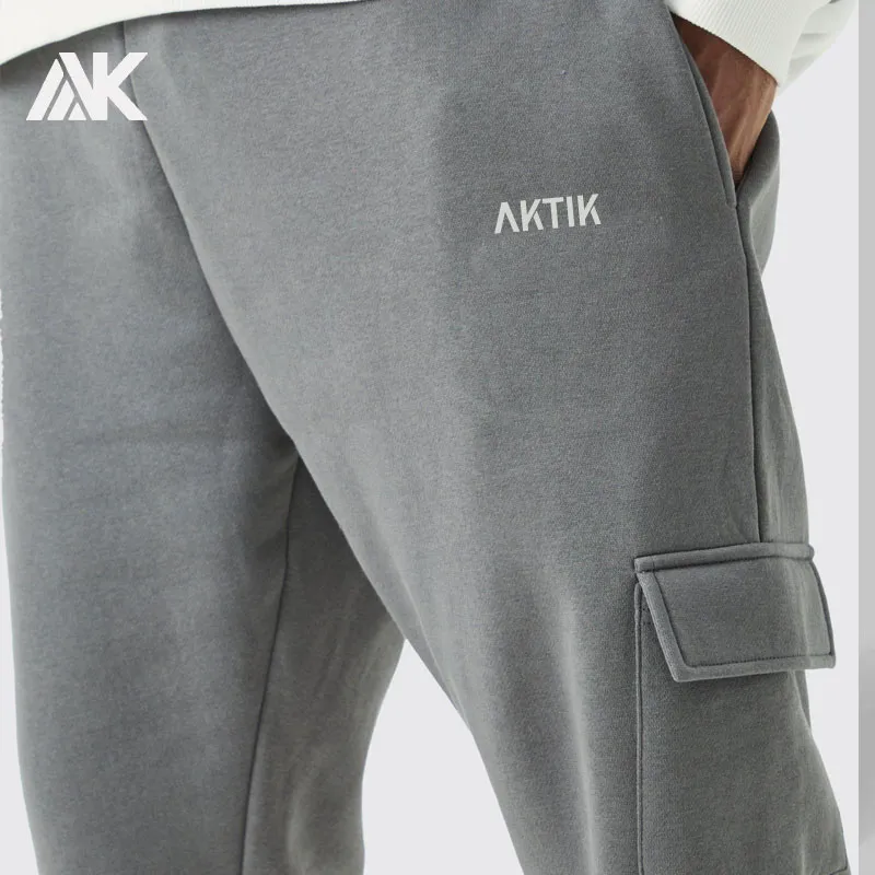 Custom Man High Quality Pockets Running Fitness Gym Training Sweatpants Wholesale Oversize Loose Fit Athletic Men's Joggers