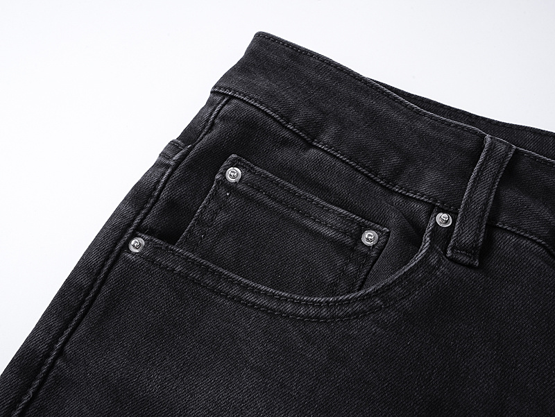 High Quality Amiry Jeans Ripped Blue Quick Dry Casual Pencil Pants Men Factory Wholesale Customize Denim Washed Jeans