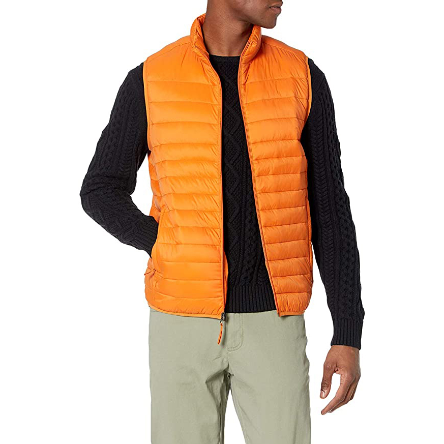 New Design Stylish Custom logo Puffer Men's Vest Full Sleeve Custom Solid Color Adults Men with Customized Design High Quality
