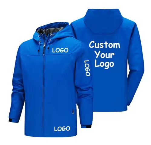 Custom Logo Men's Rain Coat with for Gore Tex Waterproof Windbreaker for Hiking &amp; Fishing Plus Size Jacket-Manufacturer's