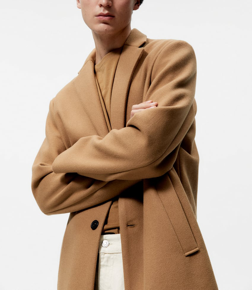 Factory Custom Wholesale Men's Jackets Wool Overcoat for Men Men's Fashionable Long Coat