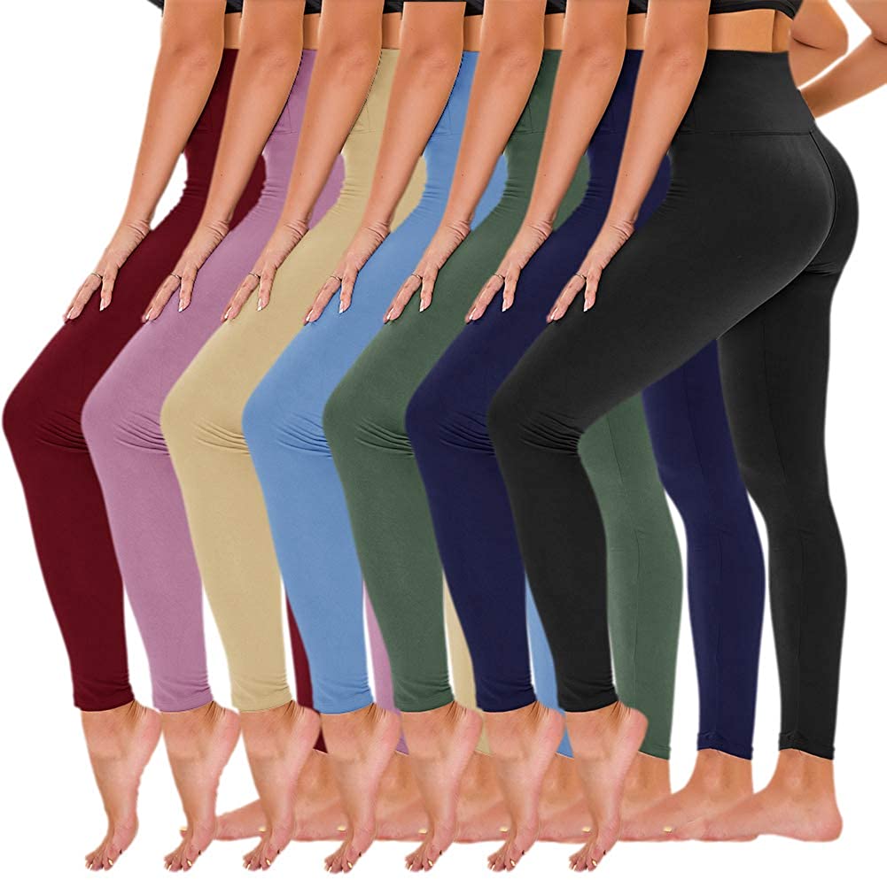 High-Waisted Black Tights Yoga Pants For Women Non-See-Through Workout Leggings Tummy Control Casual Style Breathable Knitted