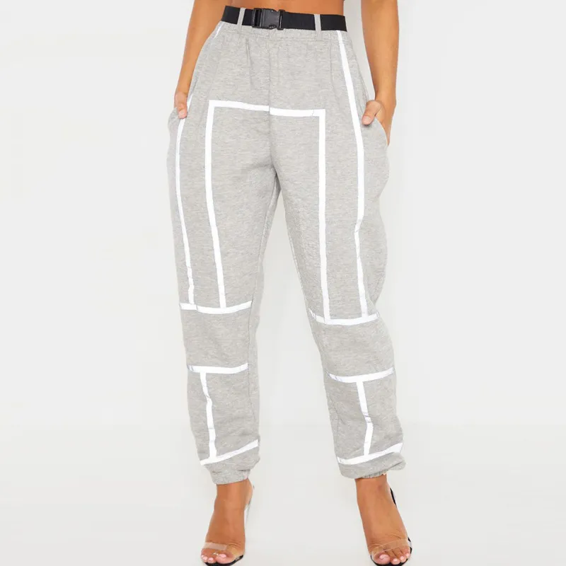 OEM Reflective Trousers Cargo Pockets Street Wear Sweat Joggers