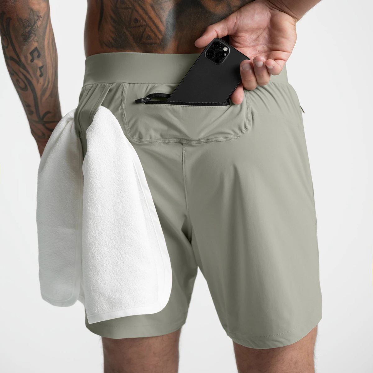 Athletic Shorts Custom Logo Details 4