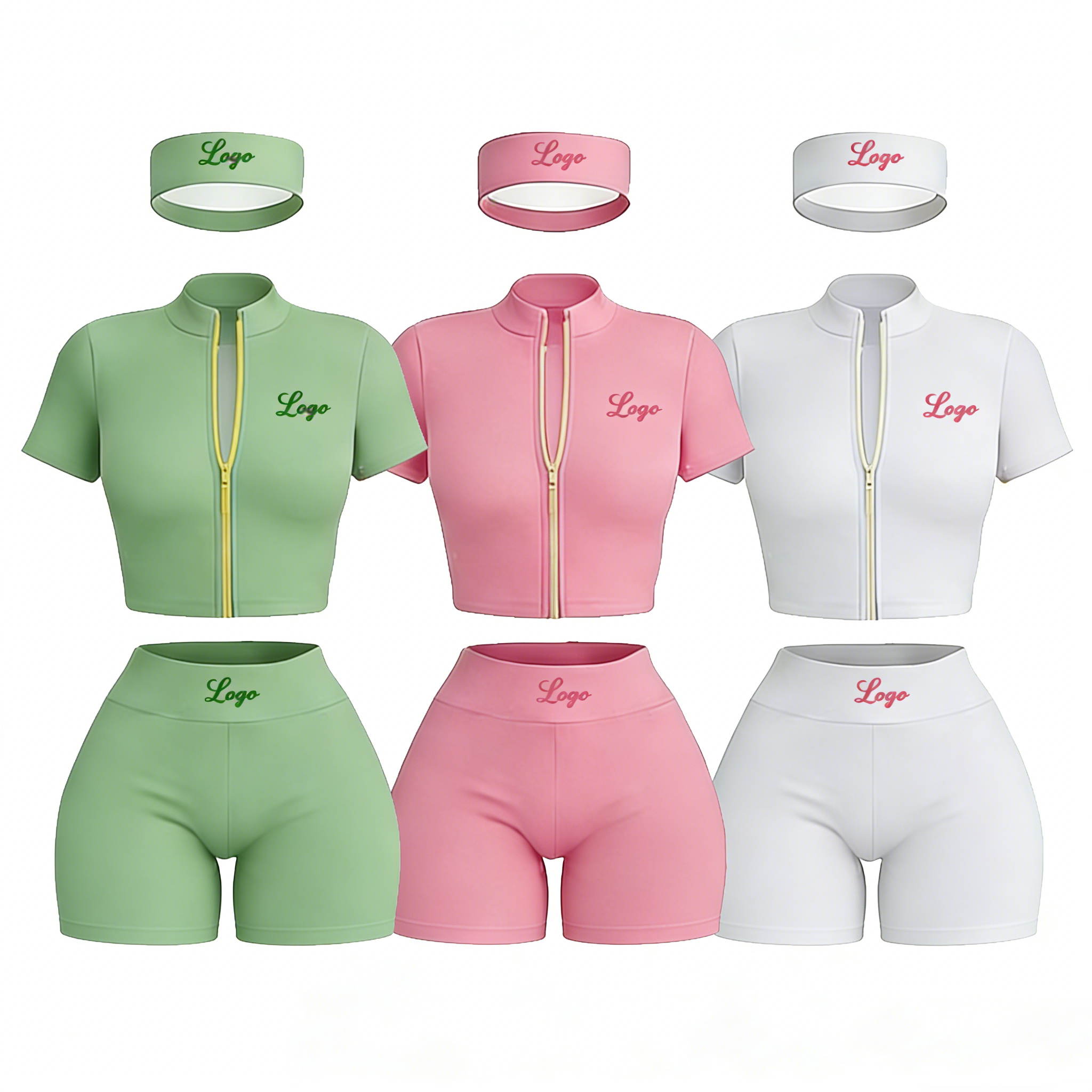 2 Piece Set Women Women's Sets Workout Gym Zip-Up Jacket Flare Pants 3 Piece Tracksuit For Women