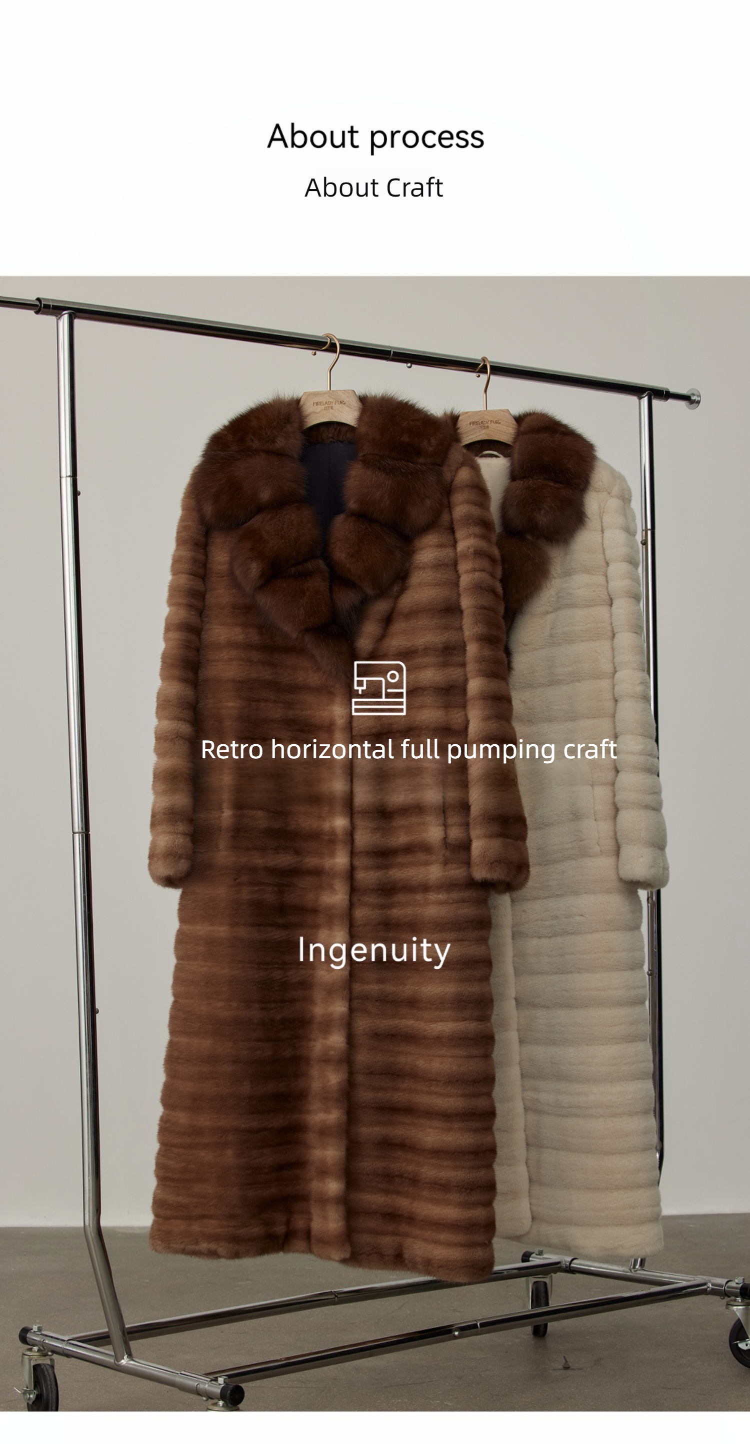 High Couture Full Craft Mink Overcoat Luxury Length Fur Winter Coat Sable Fur Sheared Mink Fur Real Coat