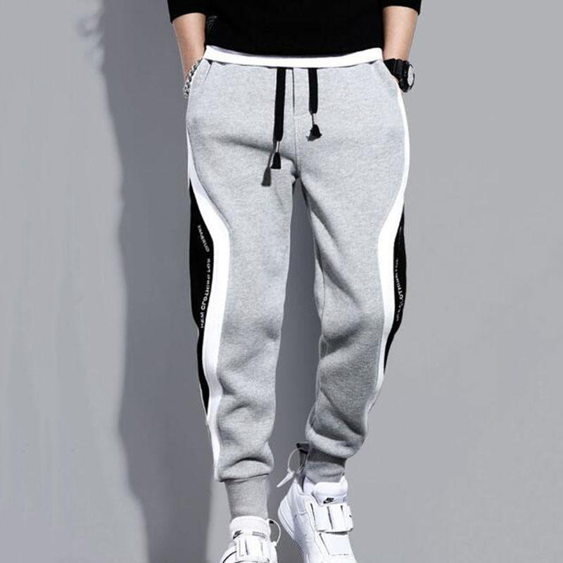 Custom Logo Men's Sports Fitness Joggers Sweatpants Fashion Men Loose Long Style