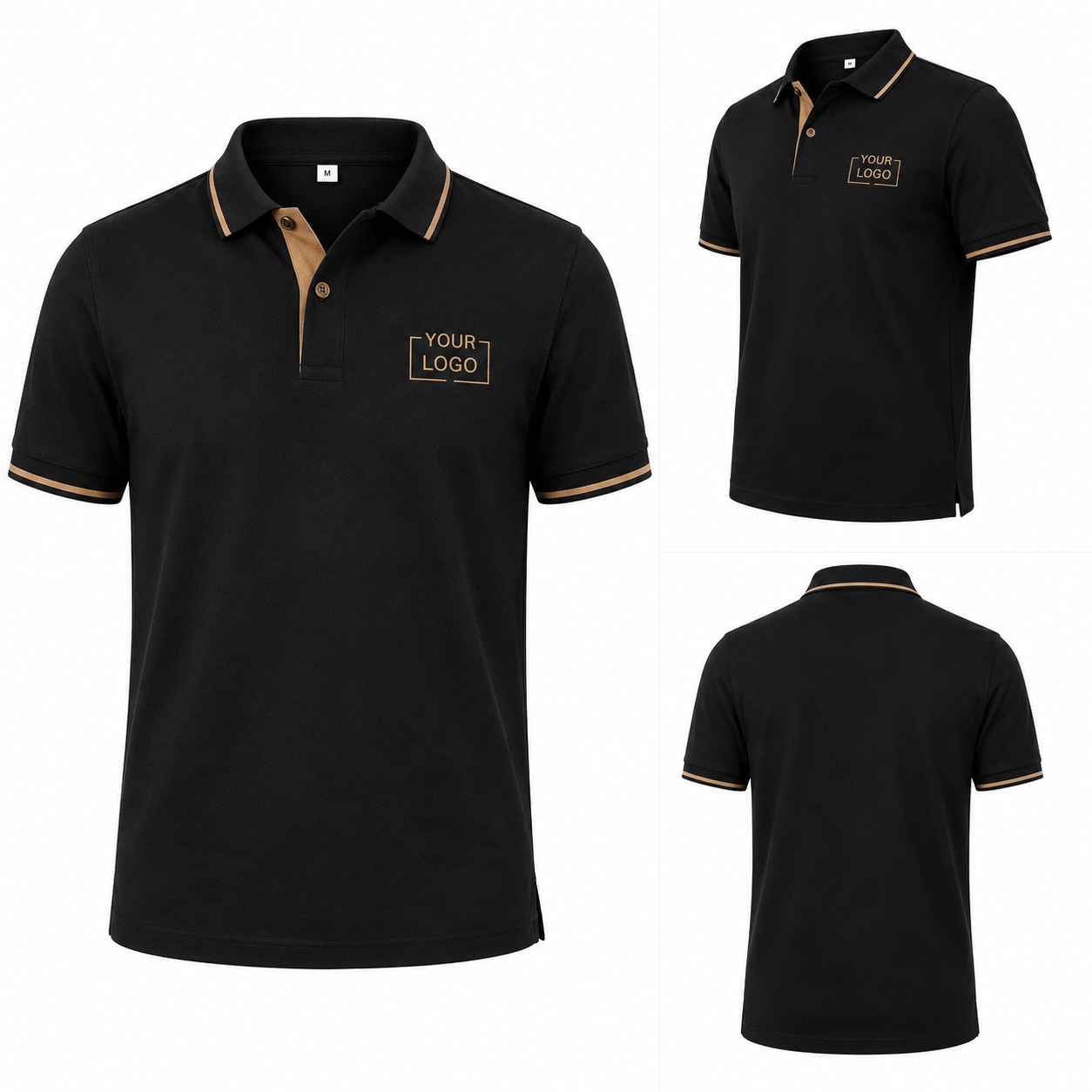 Restaurant Polo Shirt Custom Logo Design OEM ODM Breathable Soft Touch Team Uniform Workwear Top