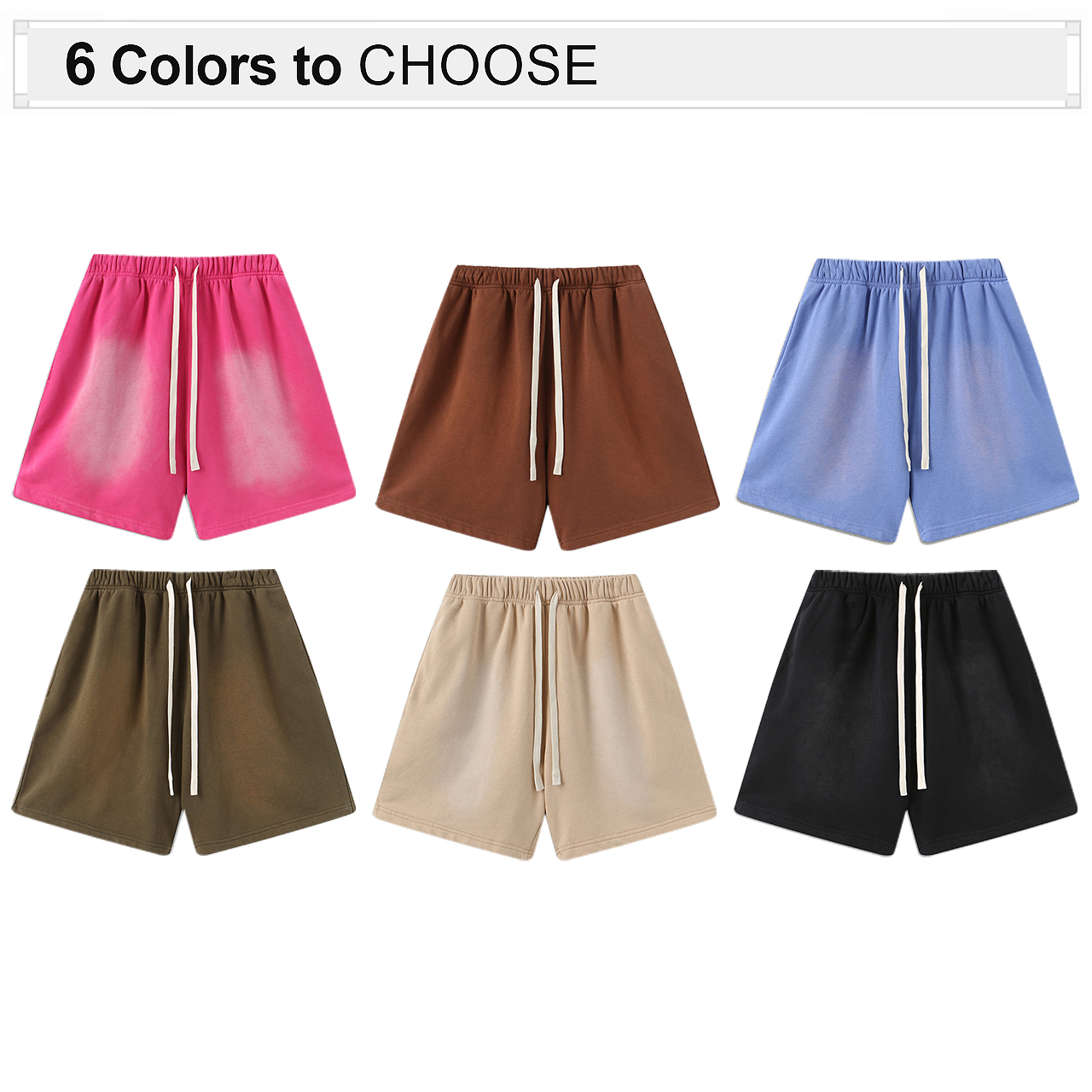 Wholesale Custom Vintage Wash Cotton Shorts High Quality Vintage Washed Shorts