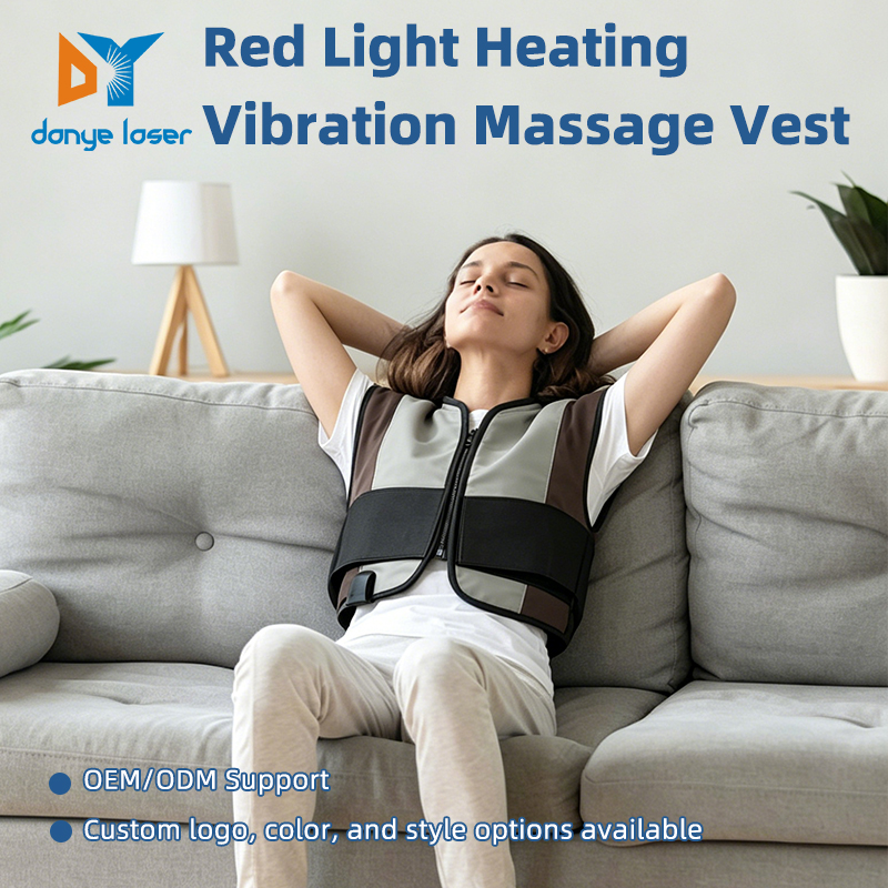 Danye OEM/ODM LED Red Light Vibration Heating Vest For Relieving Fatigue