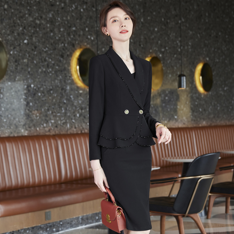 New Women's Long-sleeved Professional Formal Trousers Suit 2-piece Set Blazers Ladies Women Women's Suits &amp; Tuxedo