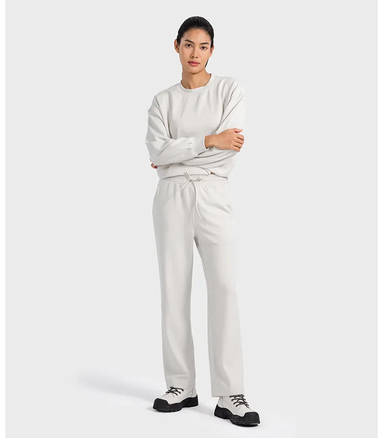 Air Layer Skin-Friendly Casual Sports Sweatpants Quick-Dry Loose Straight Jogger Women