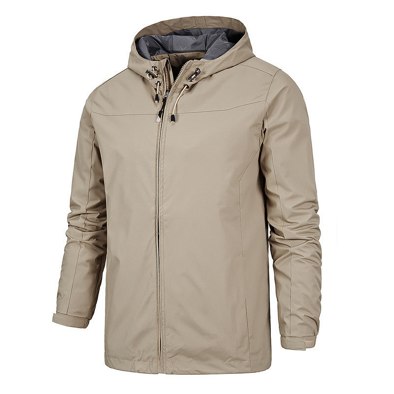 Blank Water Proof Wind Breaker Outdoor Jacket Custom Logo Waterproof Windbreaker Jackets Plus Size Men's Women's Jackets for Men