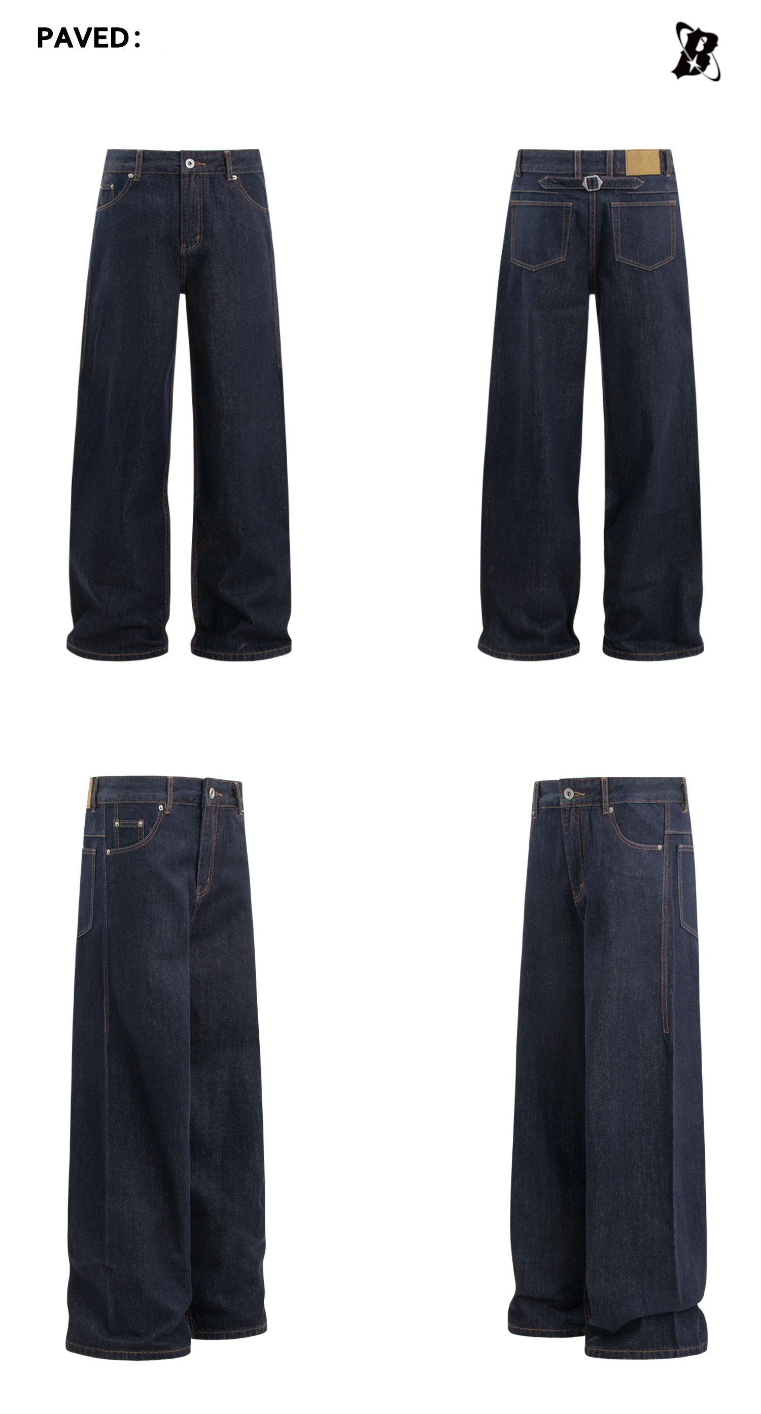 Manufacturer Custom High Quality Straight-leg Raw Denim Pants Streetwear Wholesale Unisex Casual baggy clean fit Wash Jeans