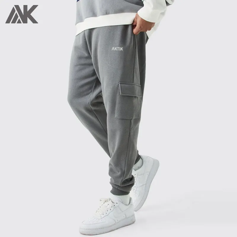 Custom Man High Quality Pockets Running Fitness Gym Training Sweatpants Wholesale Oversize Loose Fit Athletic Men's Joggers