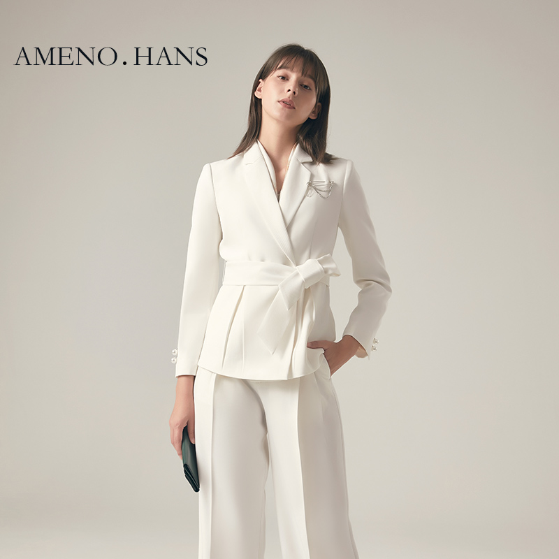 2023 New Arrival OL Woman Career Professional Suits Office Formal Blazers and Pants Two Piece Set Popular