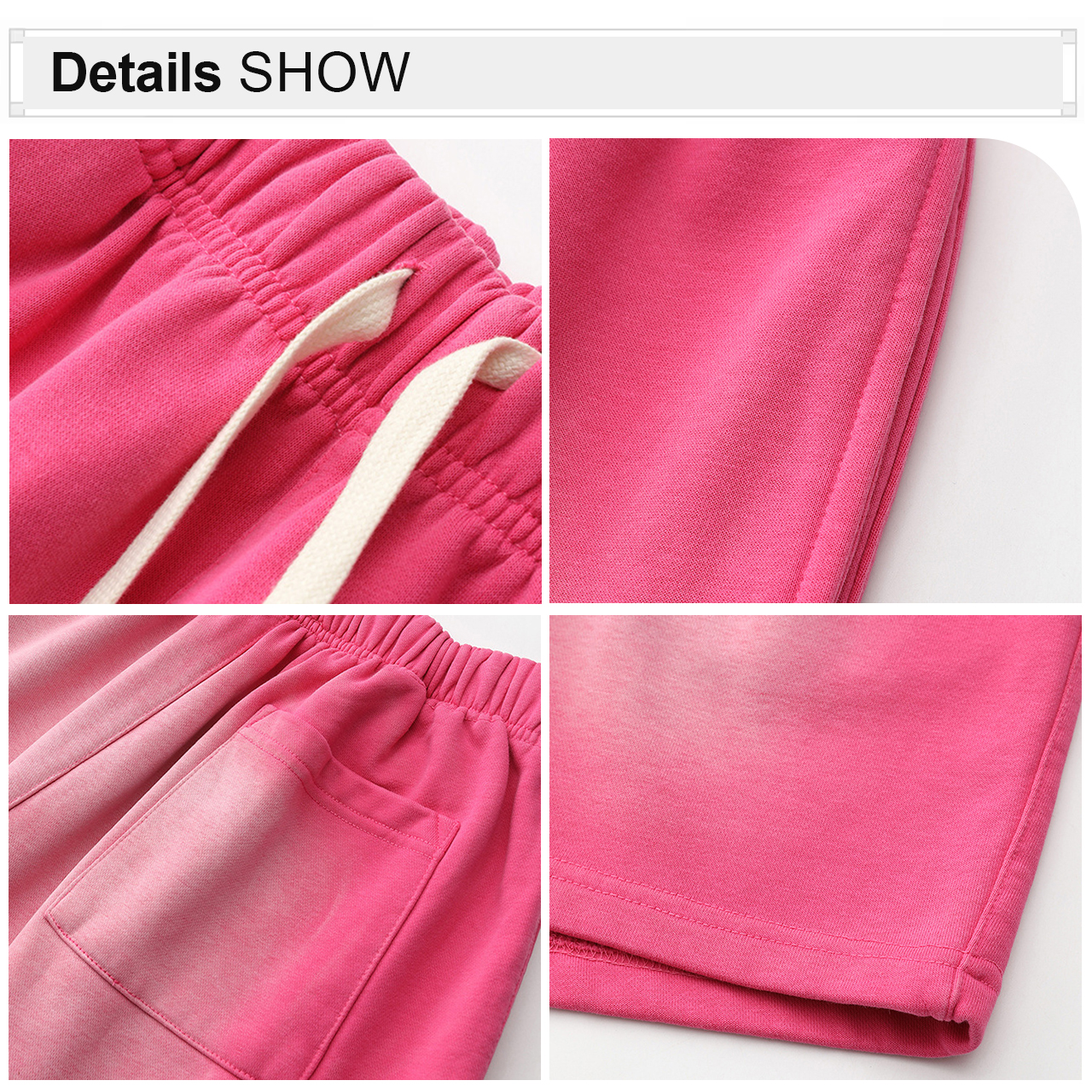 Wholesale Custom Vintage Wash Cotton Shorts High Quality Vintage Washed Shorts