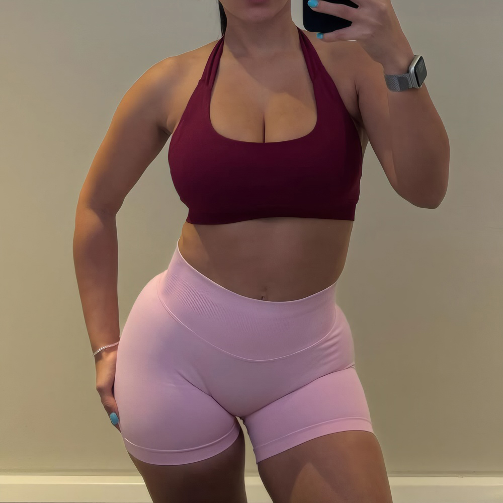 New Arrivals Seamless Women Summer Shorts Custom logo Scrunch Butt Workout Gym Yoga Shorts for Women