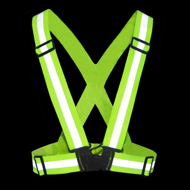 Reflective Material Wholesale Custom High Visibility Outdoor Reflective Safety Clothing Belt Reflective Vest Strap for Warning